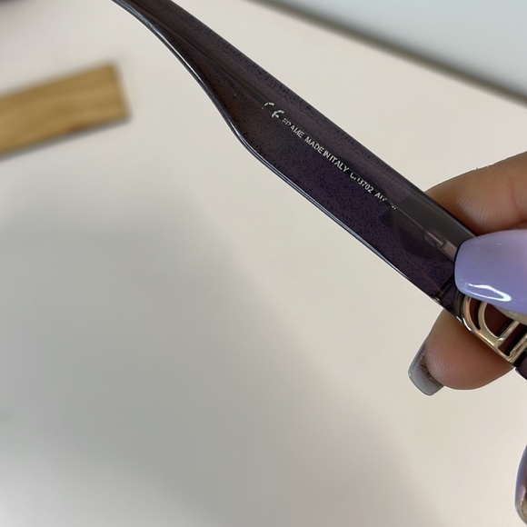 Christian Dior Metallic Purple Prescription Glasses - Picture 6 of 14